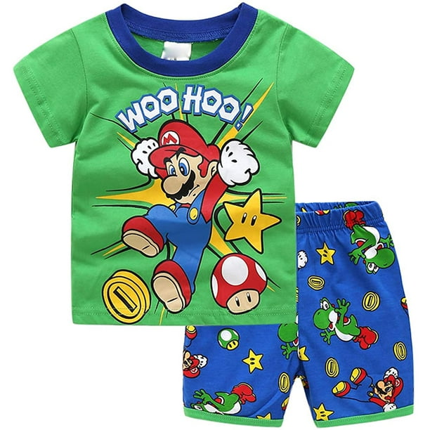 Foryo Boys Super Hero Pajamas Set Summer Kids Nightwear 100% Cotton Cartoon Sleepwears 2-7T 